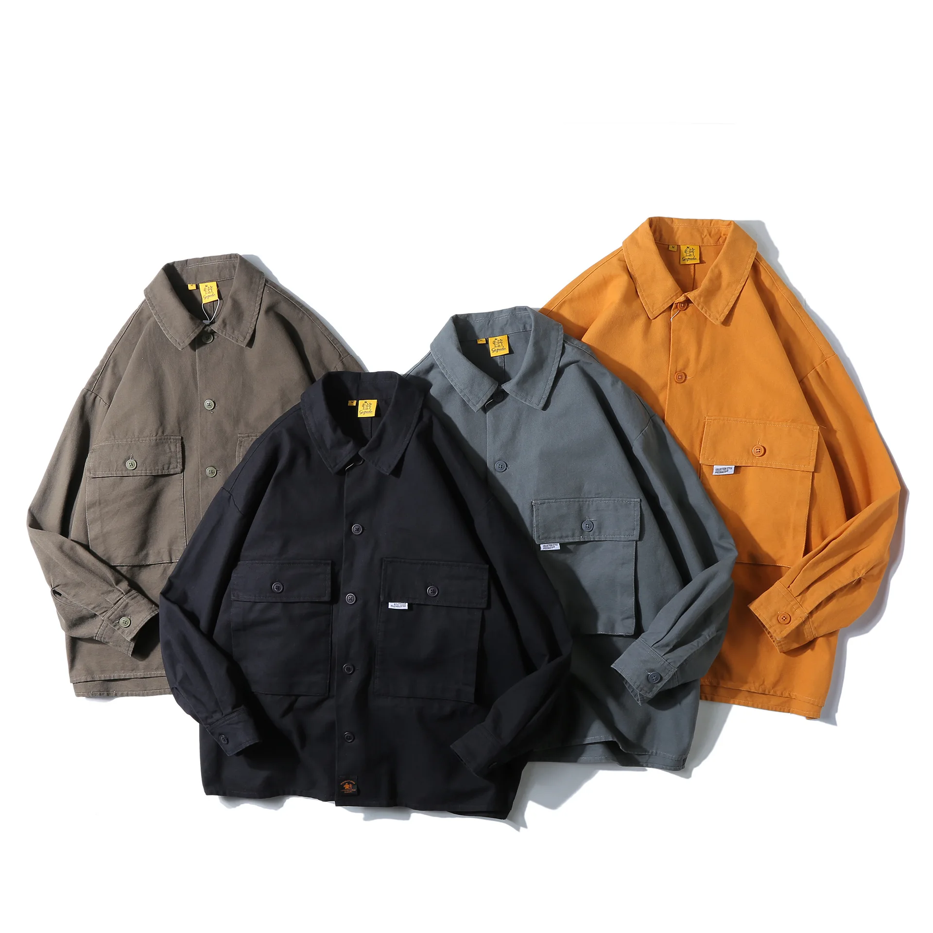 

City Where the Product 2019 New Style Four Colors Casual Loose Version of Jacket Japanese-style Multi-pockets Men'S Wear