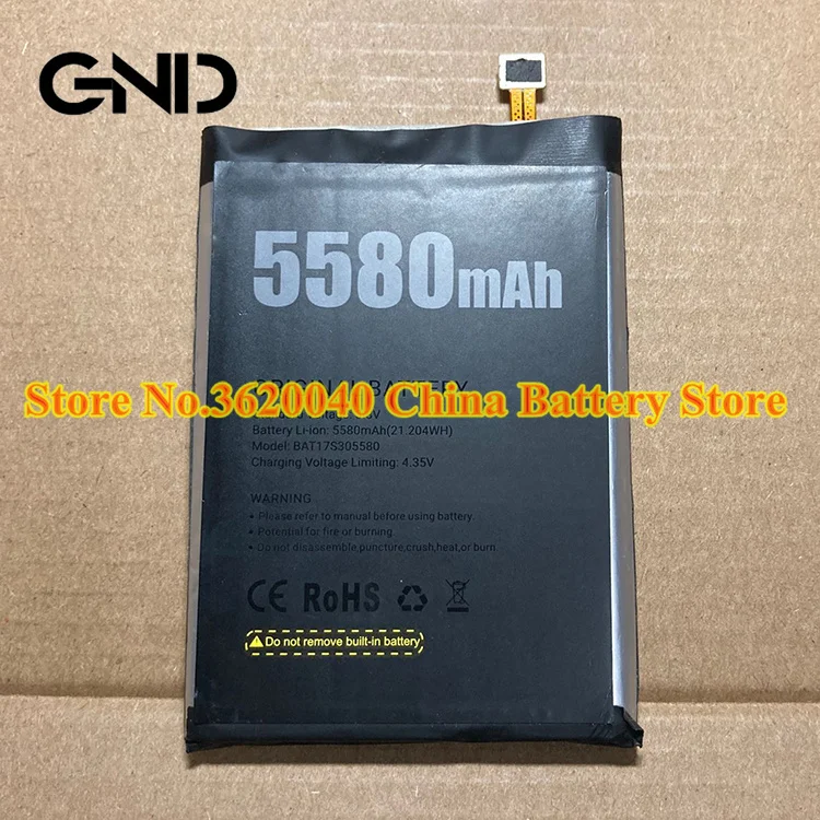 GND 3 8 V 5580mAh WH BAT17S305580 Сменный аккумулятор для Doogee S30 батарея перезаряжаемая