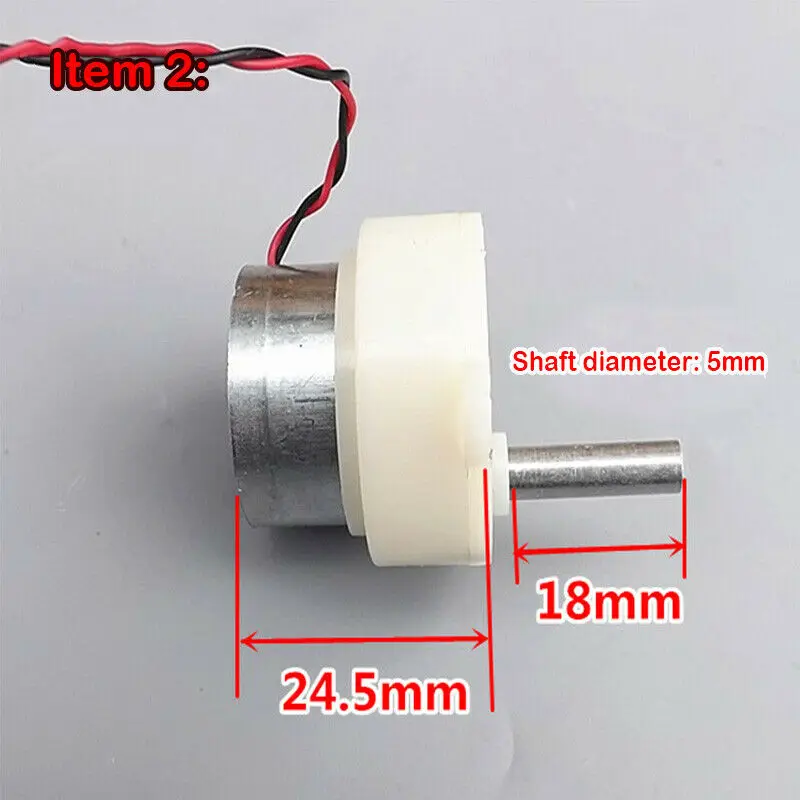 Compact 10RPM Micro Gear Motor with Adjustable Speed and Dual Shaft Options
