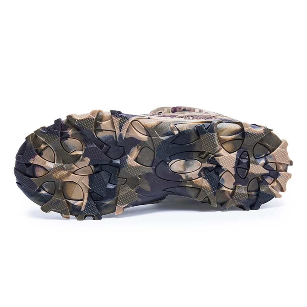 RELKA Новые теплые зимние сапоги Мужские подкладочные шерстяные кожаные боевые