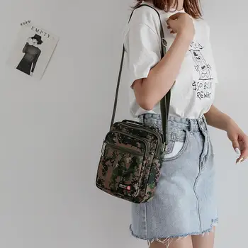 

Hot Sale Handbags Wear-resistant Men Waterproof Nylon Shoulder Crossbody Bag Fashion Camouflage Messenger Handbag