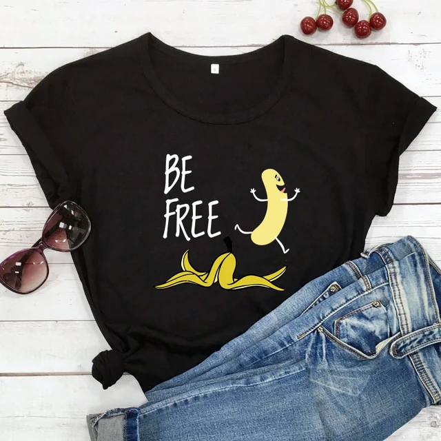 Be free banana t shirt Clearance