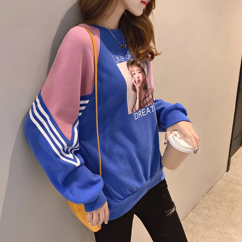 New Colour-Colour-Coloured and Loose-Size Women's Round-collar Guard Fashion