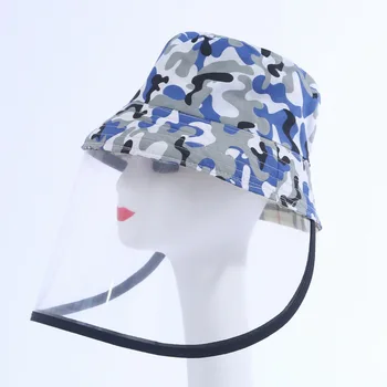 

Anti-Spitting Protective Hat & Cap Anti-Dust Windproof Dustproof Fisherman Hats Eye Protection Mask Face Shield Cover Cap 2020
