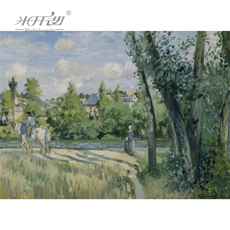Микеланжело деревянные головоломки 500 1000 шт Camille Pissarro Sunlight on the Road Pontoise Живопись