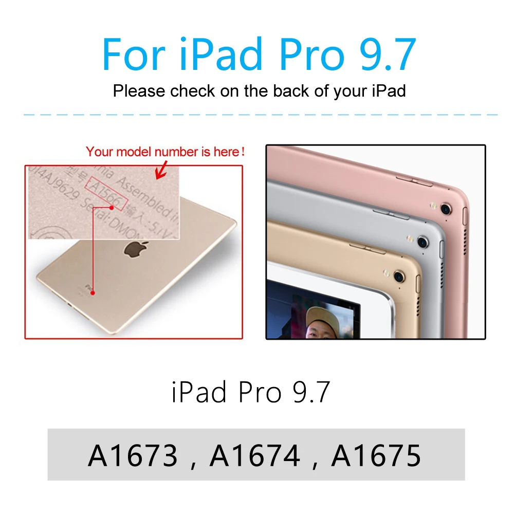 Для iPad Pro 9,7 чехол силиконовый мягкий чехол для iPad Pro 9,7 Магнитный умный чехол для A1673/A1674/A1675 авто сна/Пробуждение