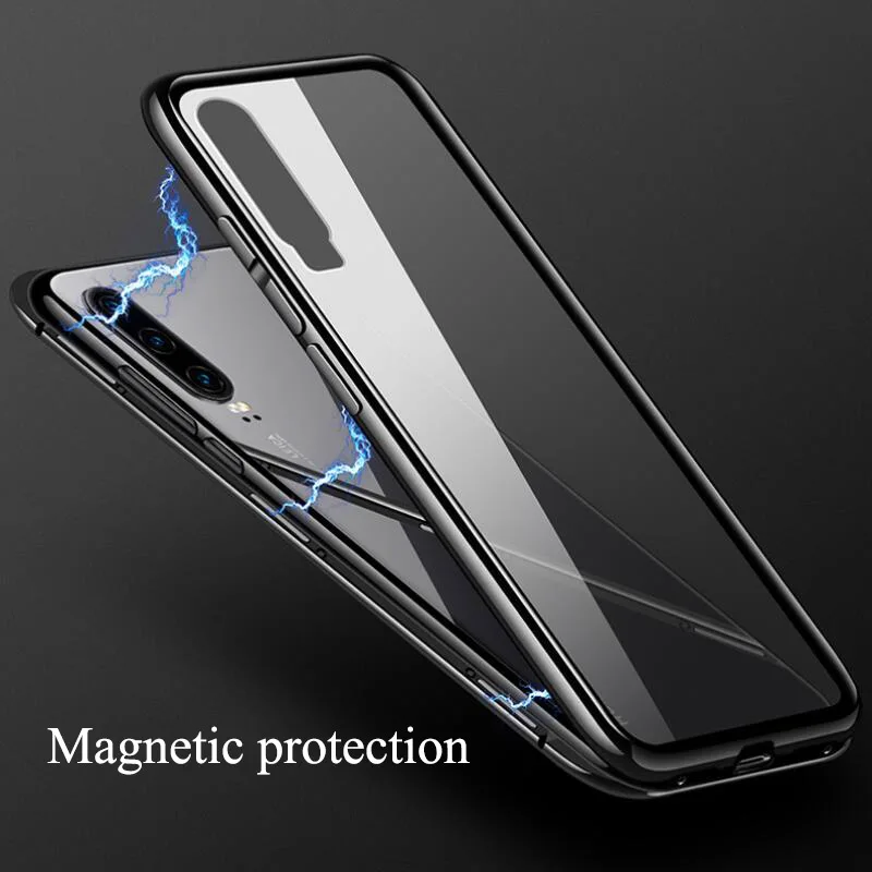 Магнитный адсорбционный металлический чехол для huawei mate 30 20 10 Pro 20X5G Y9 Y5 P Smart Honor 20 Pro 10 Lite 8X чехол для телефона