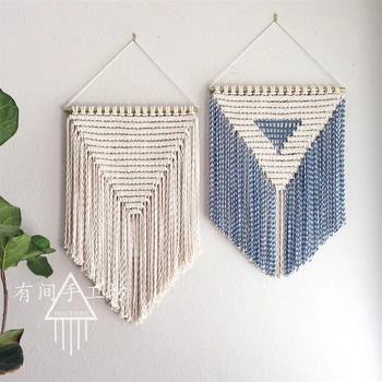 

Creative tone Nordic decoration Bohemian hand woven tapestry covers the wall carpet of the power transformation box