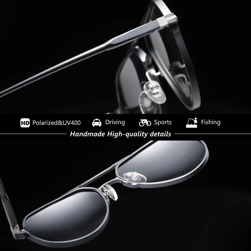 Occhiali Da Sole Uomo Occhiali Da Sole Polarizzati SODQW Stile Pilota Uv400 Unisex 663182