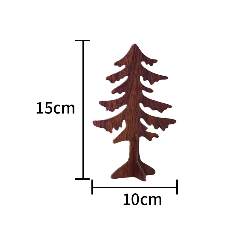 Креативные поделки, Рождественская елка, олень, деревянные поделки, Рождественское украшение, детские подарки, новогодние вечерние украшения, украшение для домашнего стола 62869 - Цвет: 2PD-62869-3