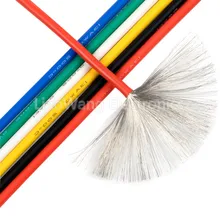 2 м/лот электронные провода в силиконовой оплетке UL3239-6/8/10/12/13# AWG 200 градусов Цельсия высокой температуры провода, мягкий, электрический провод