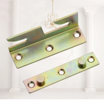 

4 Pcs/set Thickened Bed Hook / 4 Inch Double Hanging / Bed Angle Iron / Bed Tied / Connecting Corner / Bed Hook / Bed Hinge