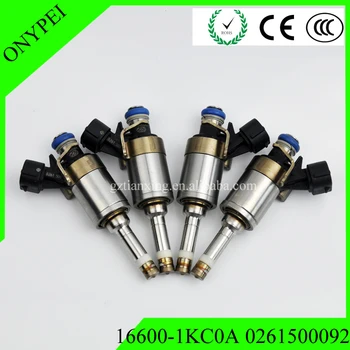 

4 pcs 16600-1KC0A 0261500092 Fuel Injector For Nissan Juke 2011-2014 1.6L MR16DDT 16600 1KC0A 166001KC0A