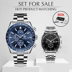 2019 новые мужские наручные часы BENYAR лучший бренд роскошный набор Мужские часы Модные Военные хронограф водонепроницаемые часы Relogio Masculino