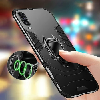 

Armor Case for Samsung Galaxy A30s Case Magnetic Ring Kickstand Heavy Duty Bumper Case for Samsung A50 A 50 A 30S A50S A30 Case