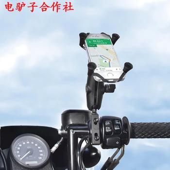 

Free shipping make for RAM Motorcycle Mobile Phone Bracket BMW R1200RT Harley Gliding Spring Breeze 650 Honda Suzuki Universal