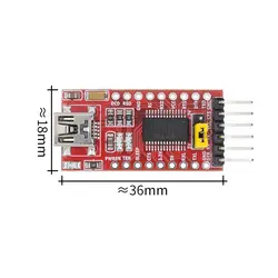 50 шт. FT232RL FT232 USB для ttl 5 в 3,3 В кабель для загрузки к модулю последовательного адаптера USB к 232
