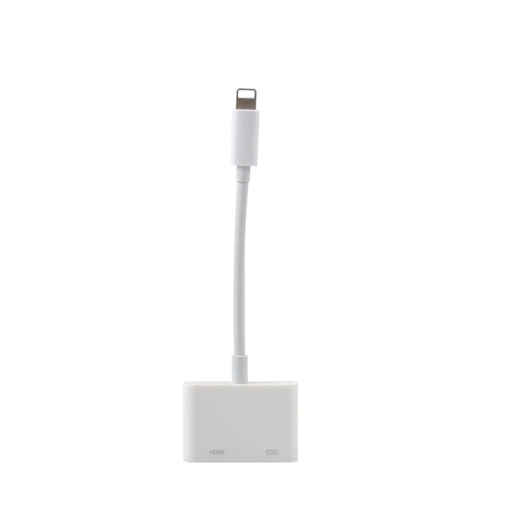 

Apple to HDMI Ultra-clear with LCD Cable Lighting Connector iPhone Transfer TV with Screen Display