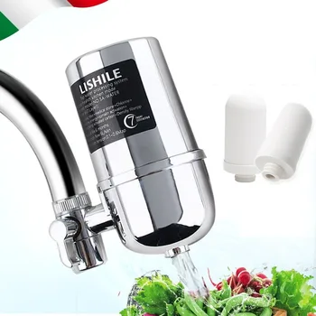 

Stainless steel ceramic faucet filter scale inhibitor cleaner household ceramic faucet filter water purifier water filter