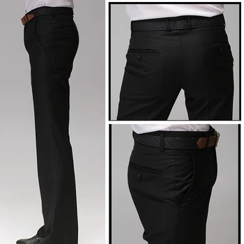 

New Mens Trousers Wedding Straight Business Formal Party Pants Summer Thin Plus Size Suit Pants D14