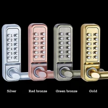 

Waterproof Mechanical Gate Lock Handle Code Keypad Password Garden Wooden Door Lock Easy To Change Code Keyless Door Entry