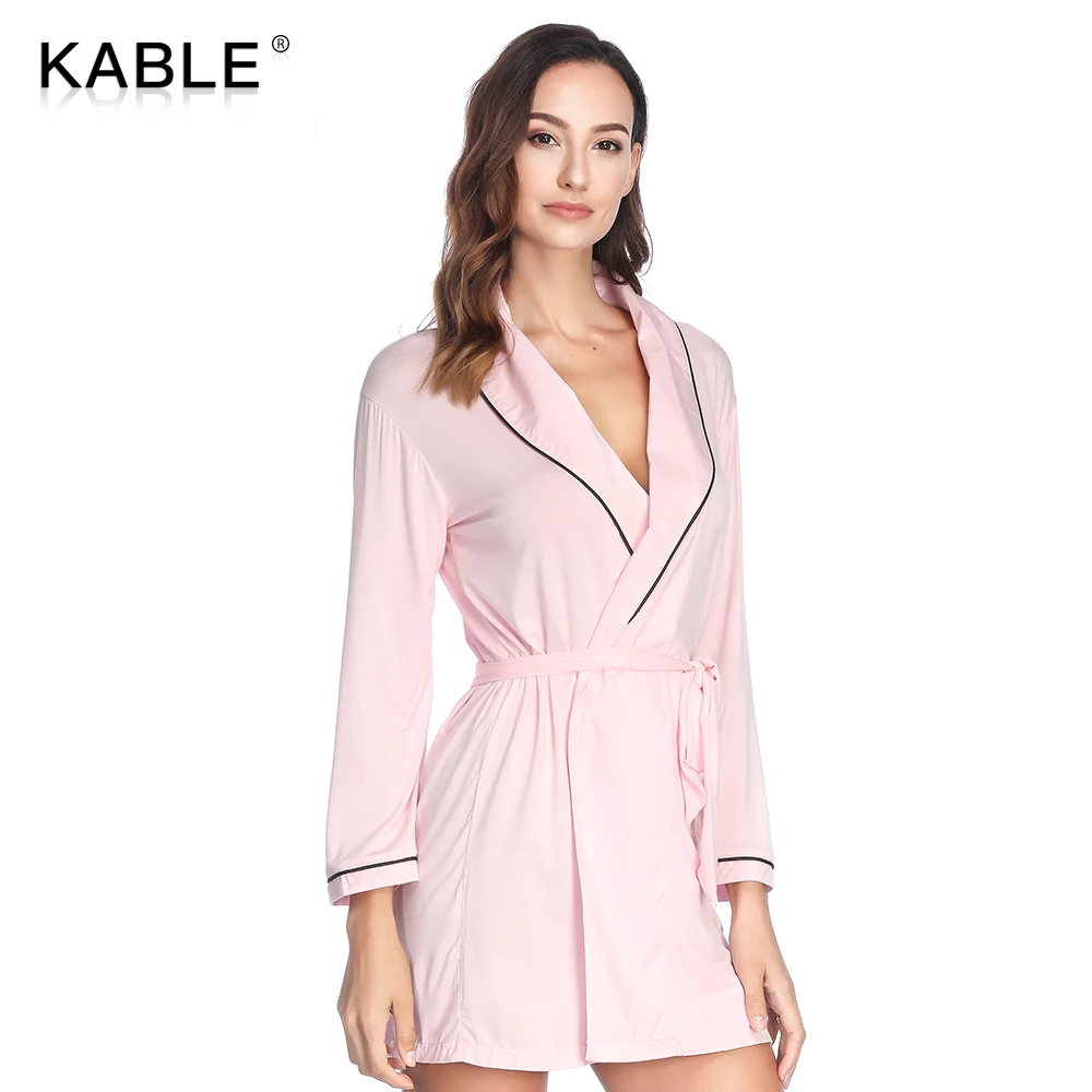 KABLE Высококачественная Белая Обрезанная Модальная Высокоэластичная Женская Девятиточечная Рукава Классический Пижамный
