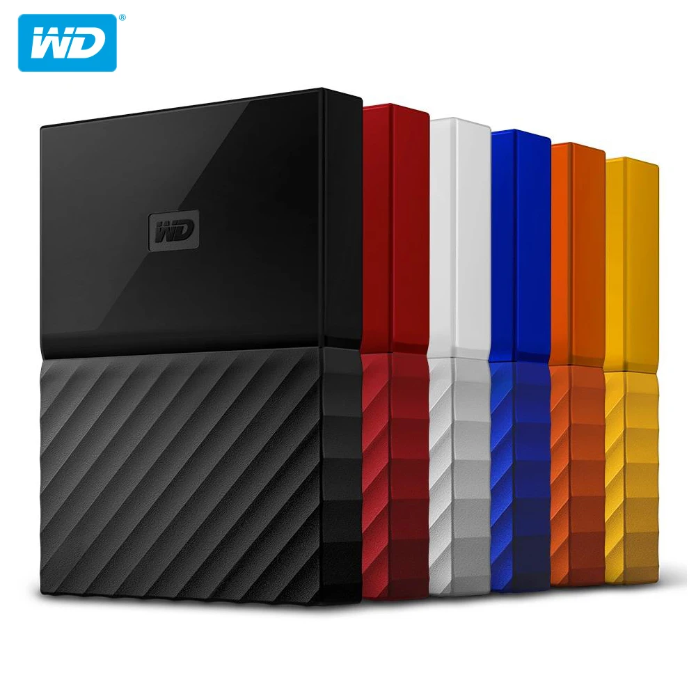 Портативный внешний жесткий диск Western Digital My Passport HDD 1 ТБ 4 USB 3 0 с кабелем Windows Mac 100%