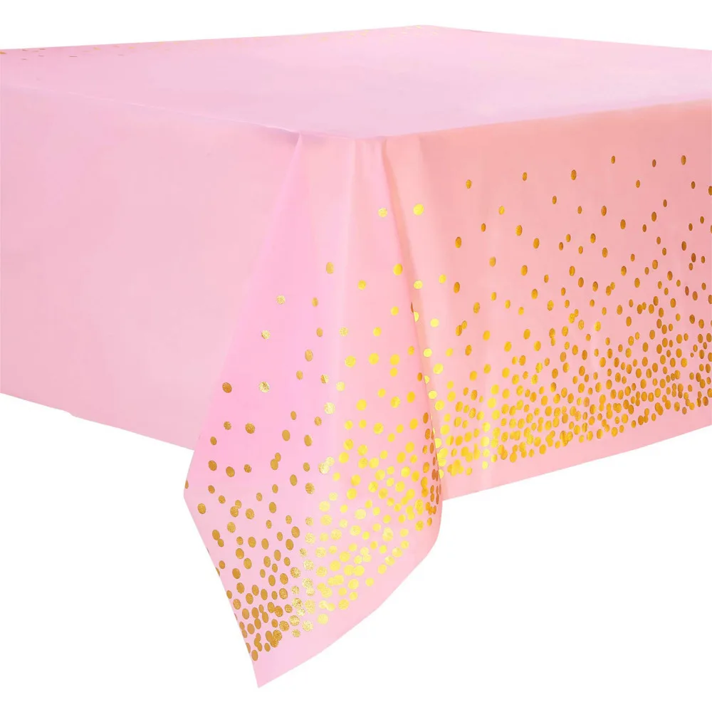 Plastic Tablecloth Tablecloths Bule Stylish Design Rectangle Disposable