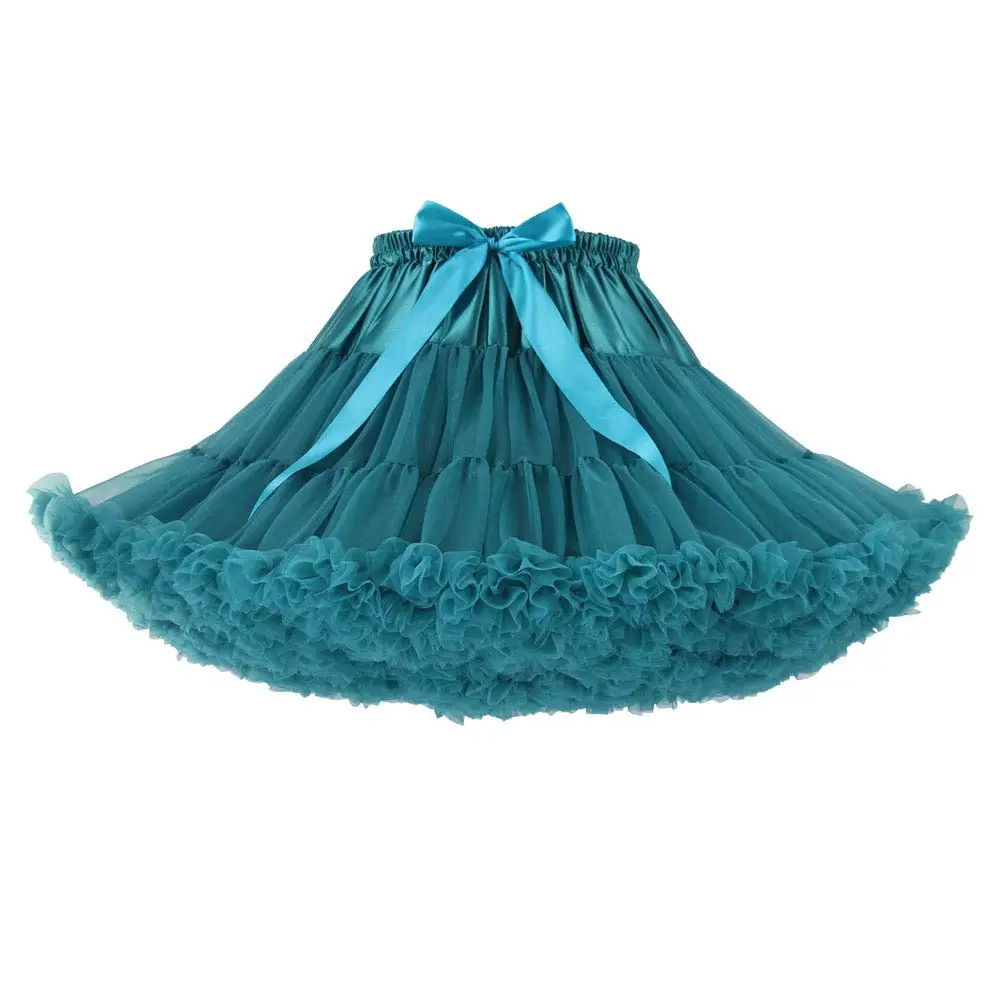 

Short Petticoats Tutu for Wedding Lolita Woman Girl Underskirt Crinoline Fluffy Ruffle Layered Dress