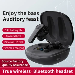 XT18 – casque sans fil bluetooth 5.0 TWS, mini casque à affichage numérique, caisson de basses, nouveau 