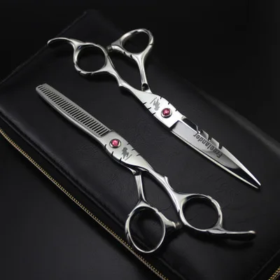 Pewter SETS 6,0 inchs профессиональные ножницы хорошего качества для домашних животных - Цвет: Pewter SETS