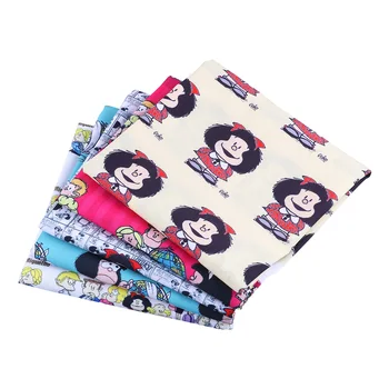 

50*140CM Cartoons pattern Polyester cotton Fabric Patchwor Printed for Tissue Kids Home Textile for Sewing Doll Dress Curtain