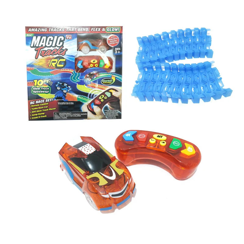 

New Style DIY Assembled Remote Control Electric Rail Car Racing Interactive Car Track Model Children Gift