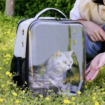 

Dog Bag Foldable Dog Carrying for Cats Pet Accessories Dog Backpack Cat Small Bag for Dog Transporter Travel Backpack Breathable