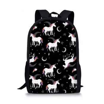 

Unicorn Cartoon Prints School Bag For Kids Backpacks Boys And Girls 10-12 Year Old Student Lightweight Casual Daypack Backpacks