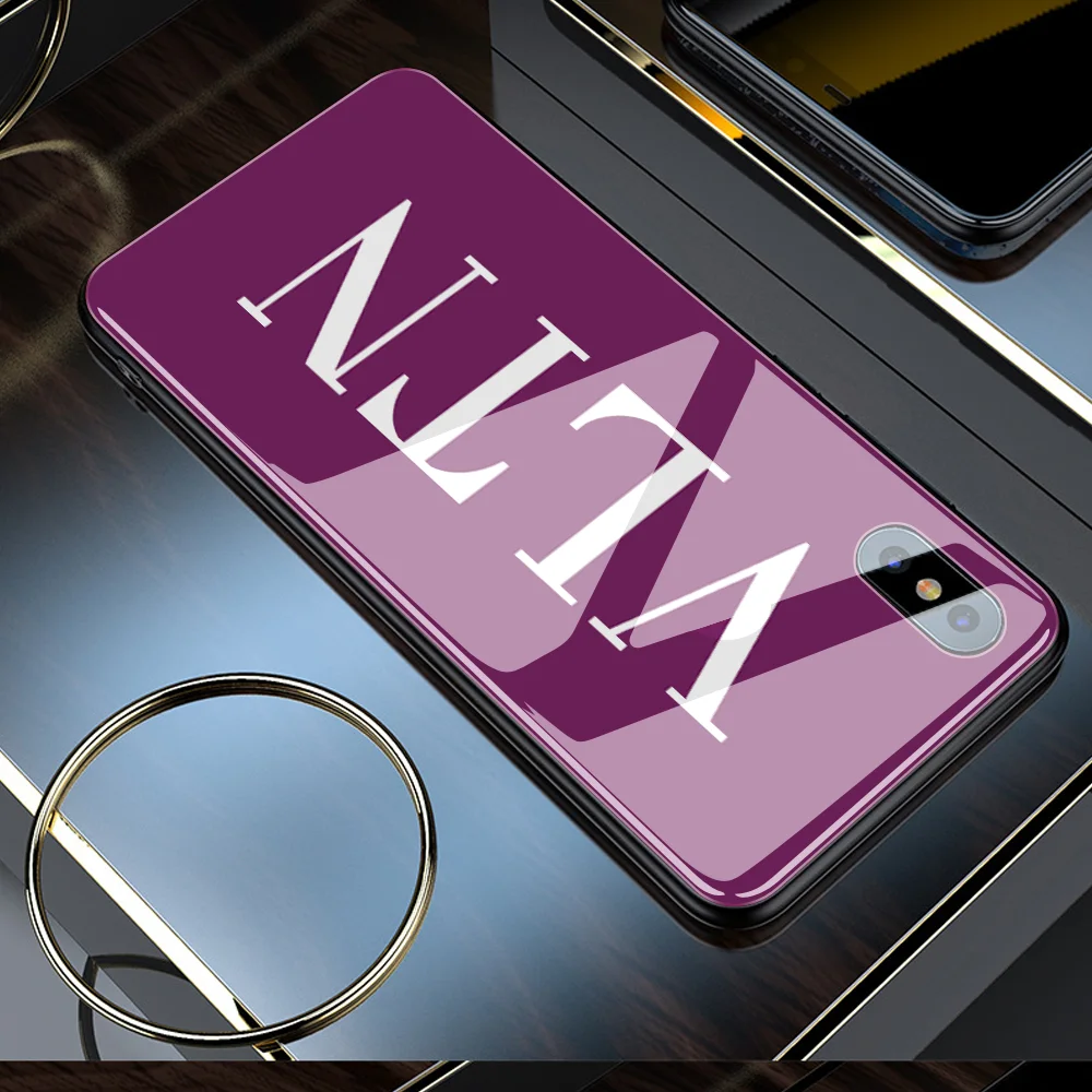 Стеклянный чехол для телефона iphone 11 Pro MAX XR X 7 Plus 6s 6 8 capa DIY ударопрочный стеклянный чехол для телефона iphone XS 5 5S SE на выбор - Цвет: 20603