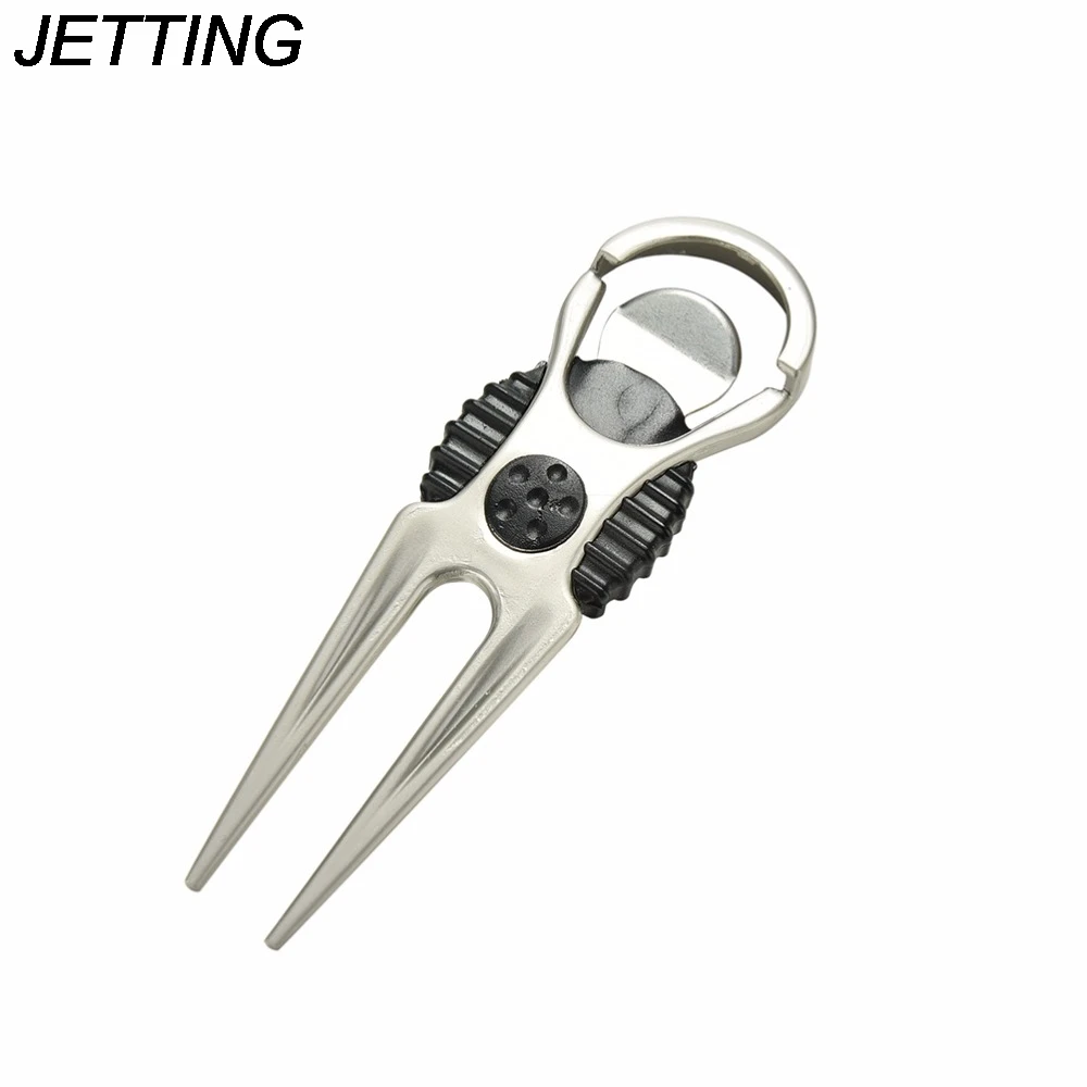 1 X Golf Stainless Steel Divot Tool Golf Club Ball Putting Fork Divot