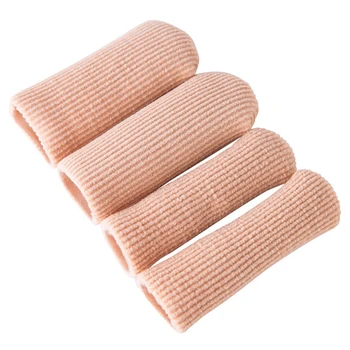 

ASDS-4pcs Silicone Stretched Cuttable Tube Moisturizing Protector for Toe Bunion Corn Callus