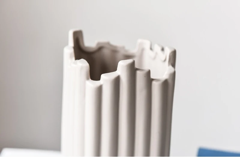 Nordic Scandinavian ceramic vase creative Irregular geometry flower vases art dry flower Vases home wedding decorative