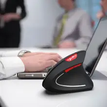 Беспроводной Мышь эргономичная оптическая 2,4G 800/1200/1600 Точек на дюйм красочные светильник наручные Исцеление Bluetooth Вертикальная мышь для ПК, ноутбука