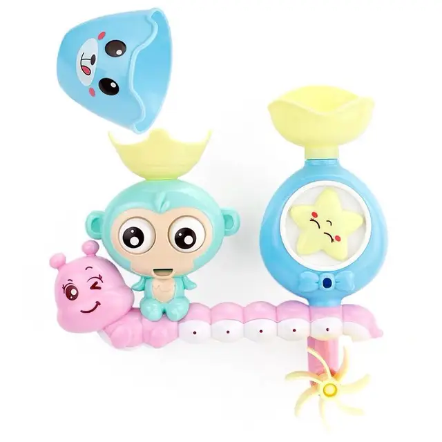 Baby bath toy Suction cup track water games toys summer children's play water Bathroom bath shower water toy kids Birthday Gifts 2