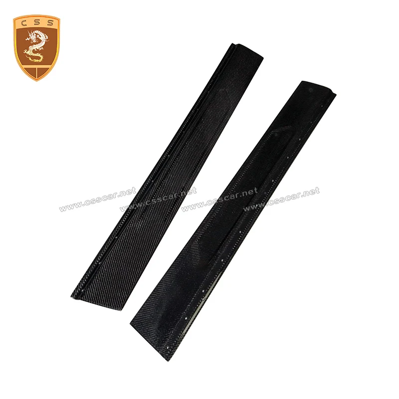  Factory Price Real Carbon Fiber Auto Door Sill Plates Pedal For Ferreri 488 GTB Spider