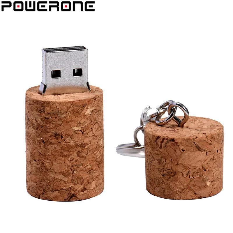 USB-флеш-накопитель POWERONE с деревянной пробкой 4/16/32/64 ГБ | Компьютеры и офис