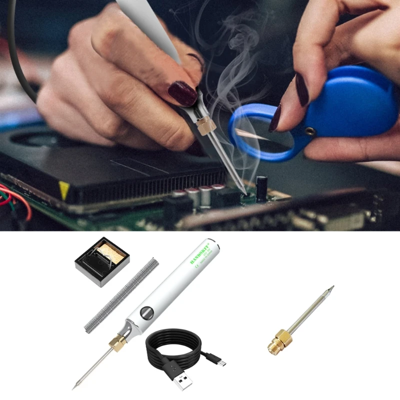 Soldering Iron Tools Temperature Adjusting USB Power Portable Welding Tools Kit Low Voltage Electrical Applianc L93C best soldering iron for electronics