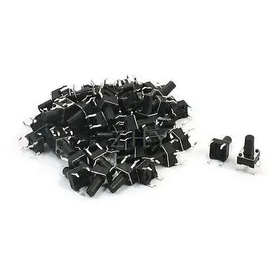 

55Pcs Momentary Tact Tactile Push Button Switch 6x6x10mm 4-pin DIP