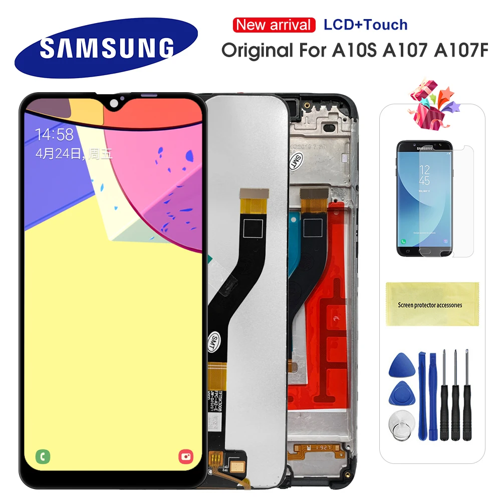 ЖК дисплей 6 2 дюйма для Samsung galaxy A10s A107/DS A107F A107FD A107M с сенсорным экраном сменные