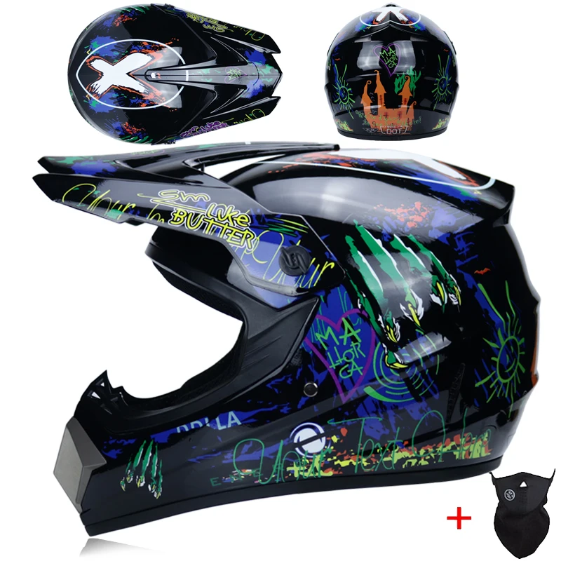 MSUEFKD Полнолицевой мотоциклетный шлем Cross capacete мотокросса внедорожный ATV MTB горные гонки Casco DOT утвержден - Цвет: 39