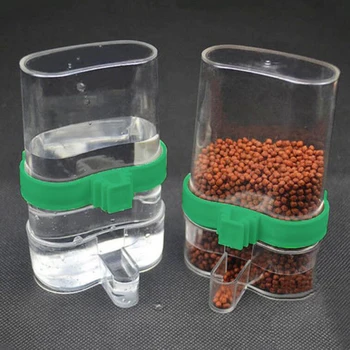 

1PC Automatic Bird Feeder Plastic Bird Feeder Water Cup Food Dispenser Automatic Seed Water Feeder Cage Parrot Sparrow Birdcage