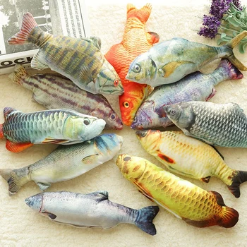 

Electronic Pet Cat Toy Catnip Moving Fish Electric USB Charging 3D Simulation Fish for Dog Cat Chewing Playing Biting Toys