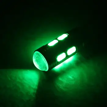 

1X T10 501 W5W Car Sidelight Bulb Error Free Canbus 10SMD LED Xenon Green